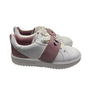 Michael Kors Women's Size 9 Emmett Two-Tone Leather Sneakers